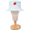 Reversible Bucket Hat , Strawberries + Daisies - Hats - 1 - thumbnail