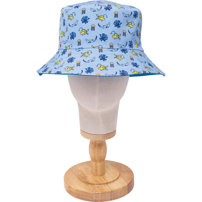 Reversible Glow-in-the-Dark Bucket Hat,Sea Critters - Hats - 3