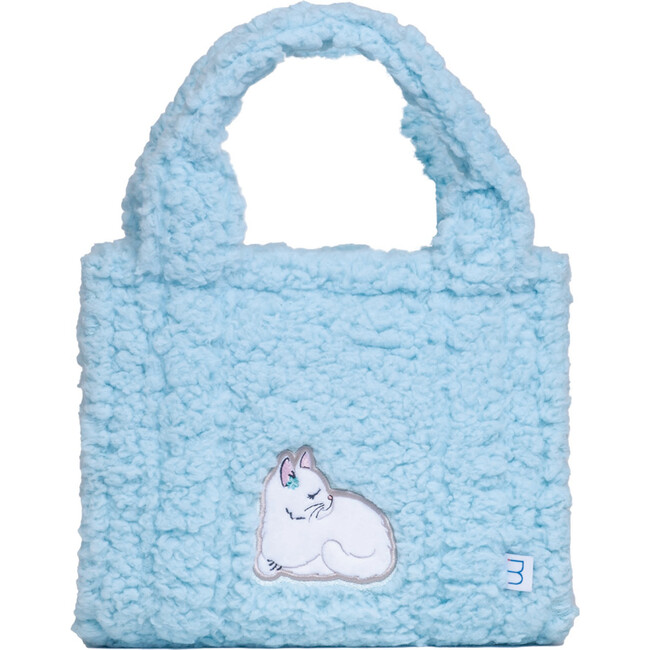 Sherpa Tote Bag with Matching Coin Purse, Sweet Cat