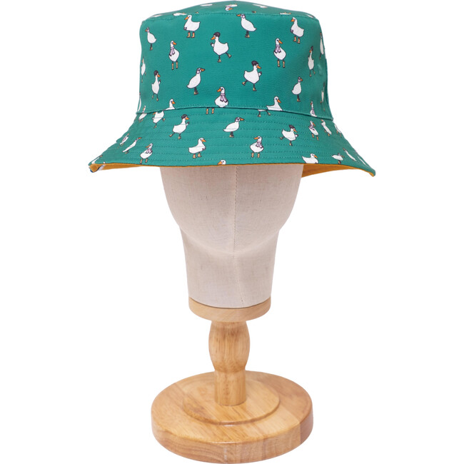 Reversible Bucket Hat, Pals in Print Collection: Silly Ducks - Hats - 4