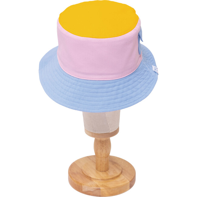 Reversible Bucket Hat, Pink Smile - Hats - 3