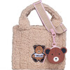 Sherpa Tote Bag with Matching Coin Purse, Teddy Bear - Bags - 4 - thumbnail