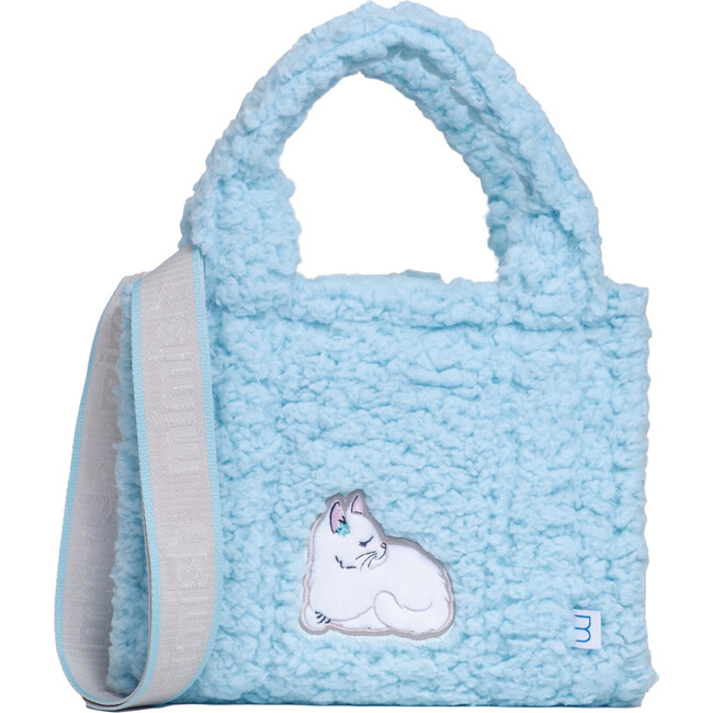 Sherpa Tote Bag with Matching Coin Purse, Sweet Cat - Bags - 5