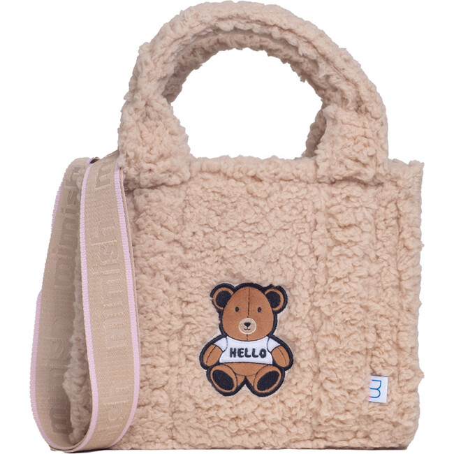 Sherpa Tote Bag with Matching Coin Purse, Teddy Bear - Bags - 5