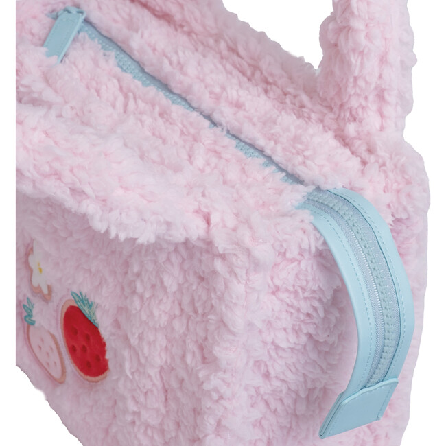 Sherpa Tote Bag with Matching Coin Purse, Strawberry - Bags - 8