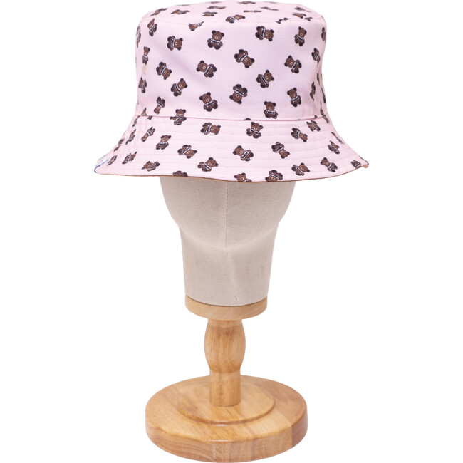 Reversible Bucket Hat, Pals in Print Collection: Teddy Bears - Hats - 4