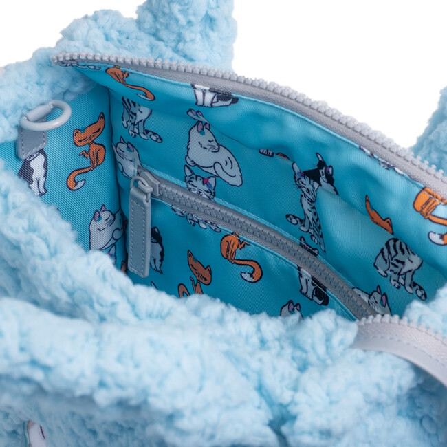 Sherpa Tote Bag with Matching Coin Purse, Sweet Cat - Bags - 9