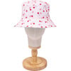 Reversible Bucket Hat , Strawberries + Daisies - Hats - 4 - thumbnail