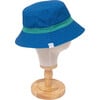 Reversible Bucket Hat ,Blue Smile - Hats - 5 - thumbnail