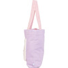 Color Block Tote – Corduroy & Sherpa Bag with Double Pockets + Cozy Coin Purse - Orchid - Bags - 2