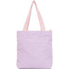 Color Block Tote – Corduroy & Sherpa Bag with Double Pockets + Cozy Coin Purse - Orchid - Bags - 3