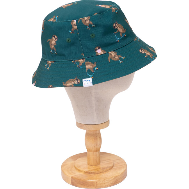 Reversible Bucket Hat , Pals in Print Collection: Skating Sloths - Hats - 5