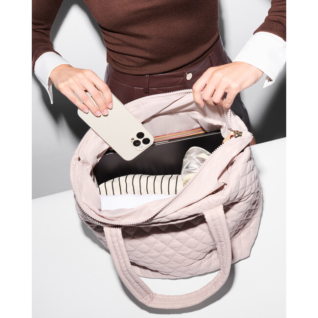 Medium Metro Tote Deluxe, City Pink - Bags - 6