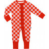 Pink Checked Out Ruffle Snoozer - Footie Pajamas - 1 - thumbnail