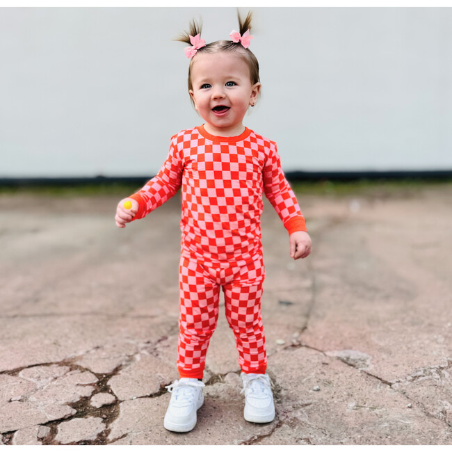 Pink Checked Out 2 Piece Pajama Set