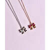 Bow Pendant Necklace Silver - Necklaces - 2 - thumbnail