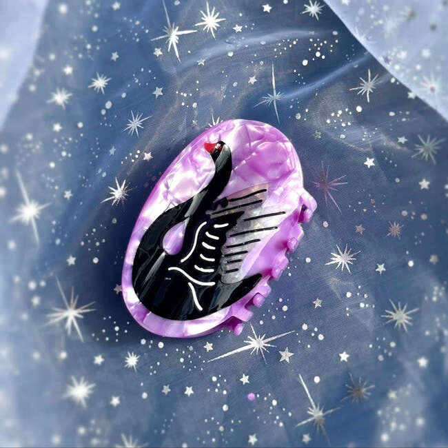 Black Swan Hair Claw - Hair Accessories - 4