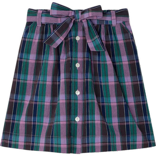 Esterina Plaid Skirt, Violet