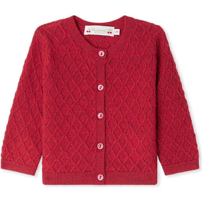 Jarancia Baby Cardigan, Cerise Red