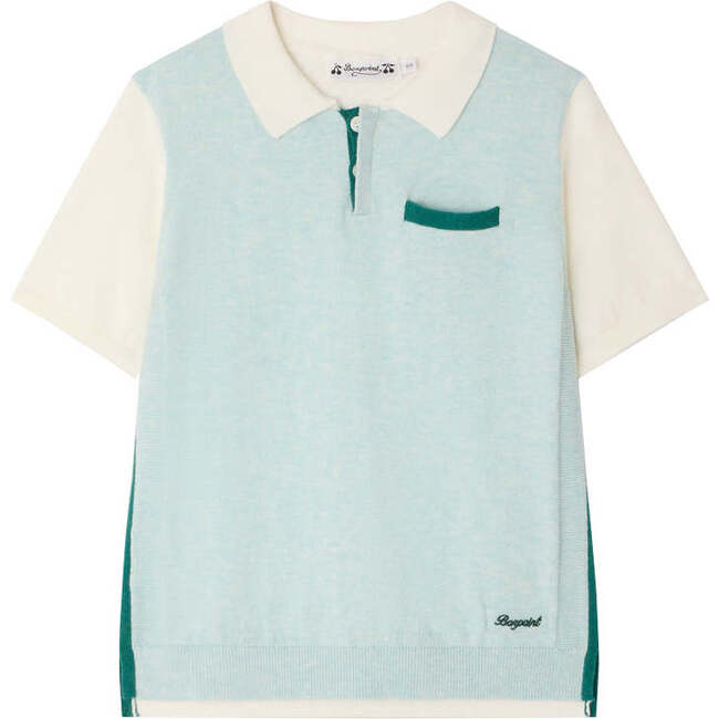 Laser Knit Polo, Ecru