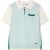 Laser Knit Polo, Ecru - Polo Shirts - 1 - thumbnail