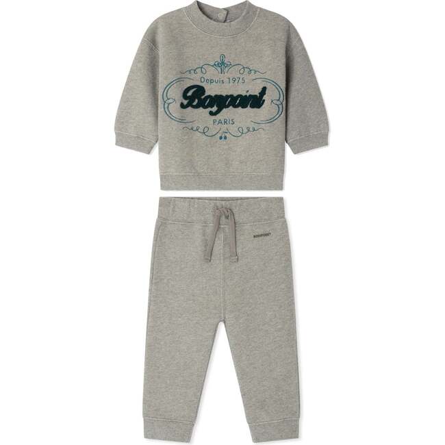 Soft Melange Baby Set, Vert De Gris Green