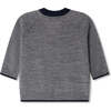 Teotim Baby Cardigan, Grey Melange Grey - Cardigans - 2 - thumbnail