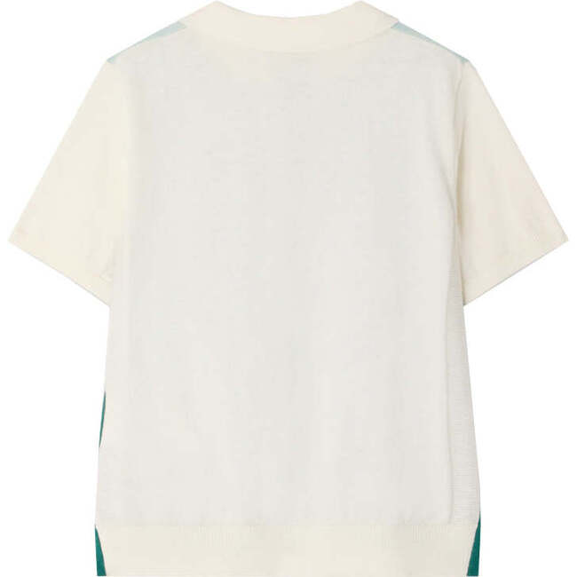 Laser Knit Polo, Ecru