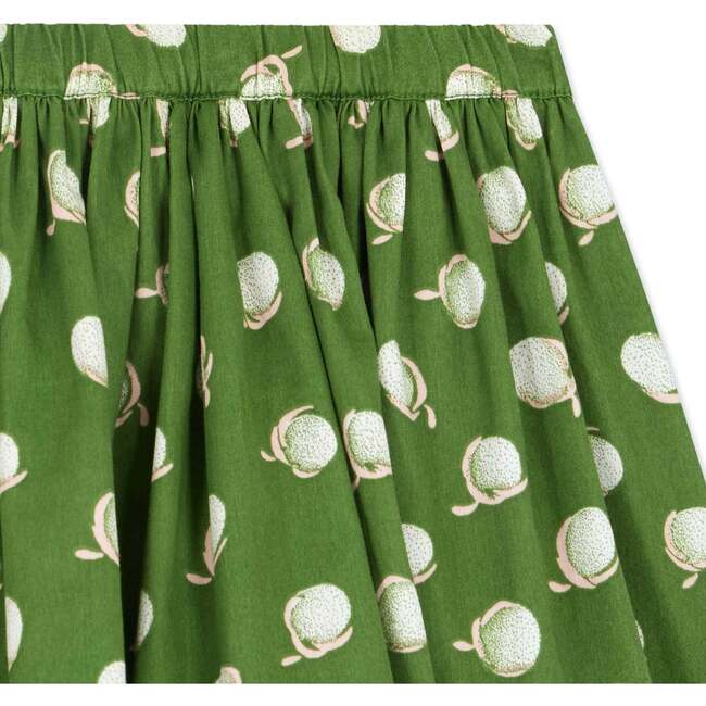 Suzon Printed Skirt, Grass Green