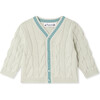 Giorginol Baby Cardigan, Bleu Gris - Cardigans - 1 - thumbnail