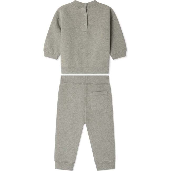 Soft Melange Baby Set, Vert De Gris Green - Mixed Apparel Set - 3