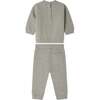 Soft Melange Baby Set, Vert De Gris Green - Mixed Apparel Set - 3 - thumbnail