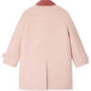 Jaida Velvet Collar Pea Coat, Delicate Pink - Coats - 2