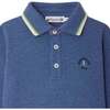 Jerry Knit Polo, Bleu Gris Blue - Polo Shirts - 2