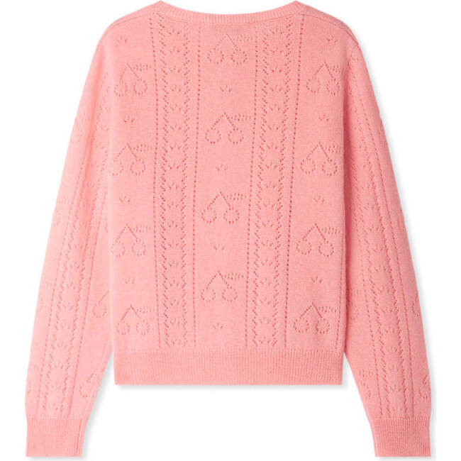 Josiane Cashmere Cardigan, Rose Bonbon Pink