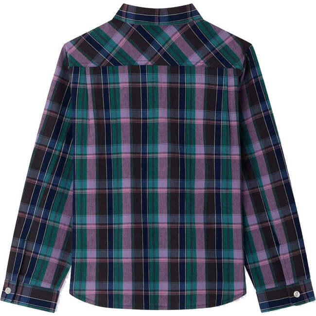 Tango Plaid Shirt, Violet - Shirts - 3