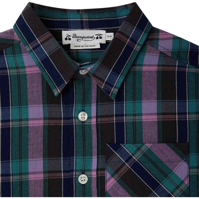 Tango Plaid Shirt, Violet - Shirts - 4