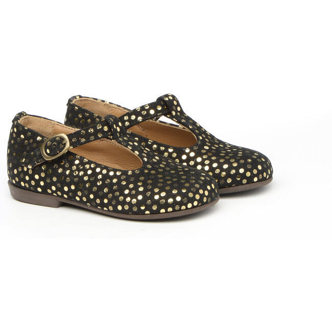 Polka Dots Mary Jane, Black