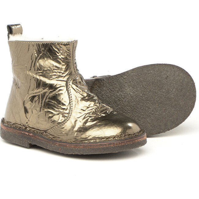 Side Zip Ankle Boots, Green