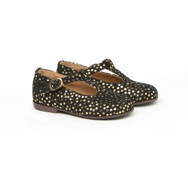 Polka Dots Mary Jane, Black