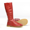 Red Leather Boots - Boots - 2