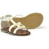 Ankle Strap Sandals, White - Sandals - 2 - thumbnail