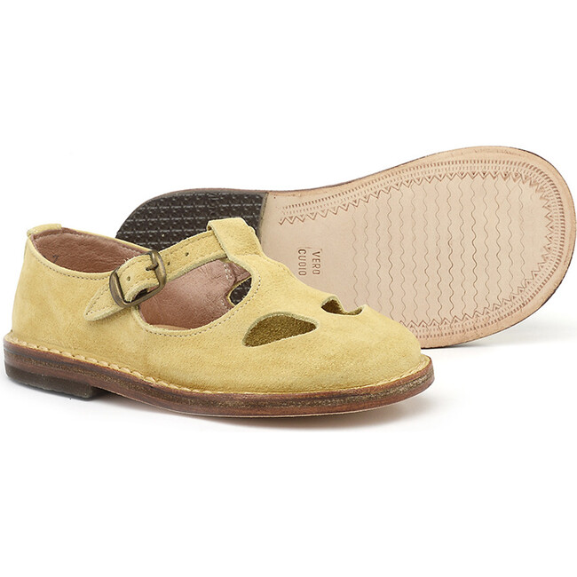 Cut-Out Sandals, Yellow