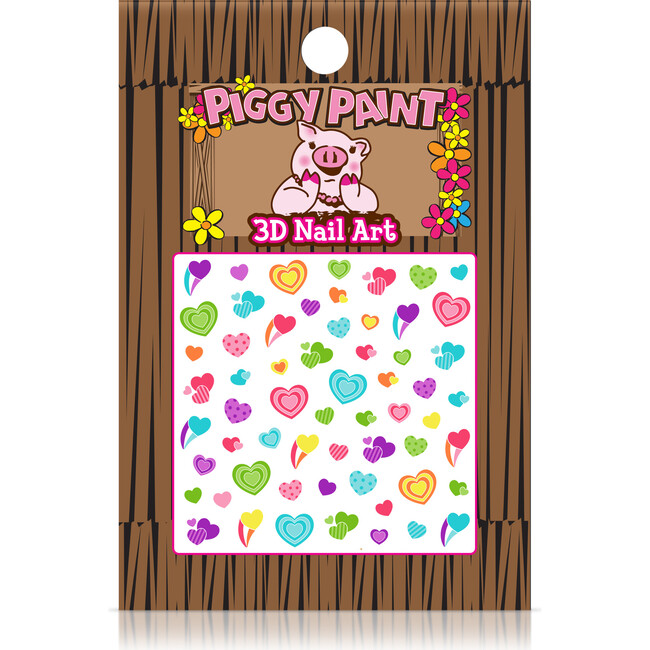 5 Nail Art Party Pack, Heart, Blossom, Flower, Earrings & Sweetie - Nails - 4