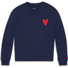 Adult Heart Sweatshirt (Women's Fit), Navy Lollipop - Sweatshirts - 1 - thumbnail