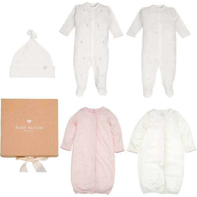 Organic Preemie Gift Set Girl Floral
