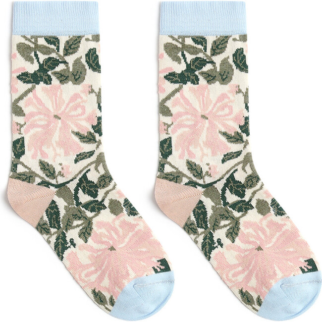 Great British Children's Socks, William Morris Honeysuckle