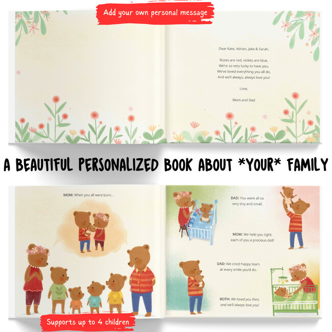 Kids, We Love You! (A Personalized Read-Aloud Gift for upto 4 Kids from Parents/ Single Parent) - Books - 3