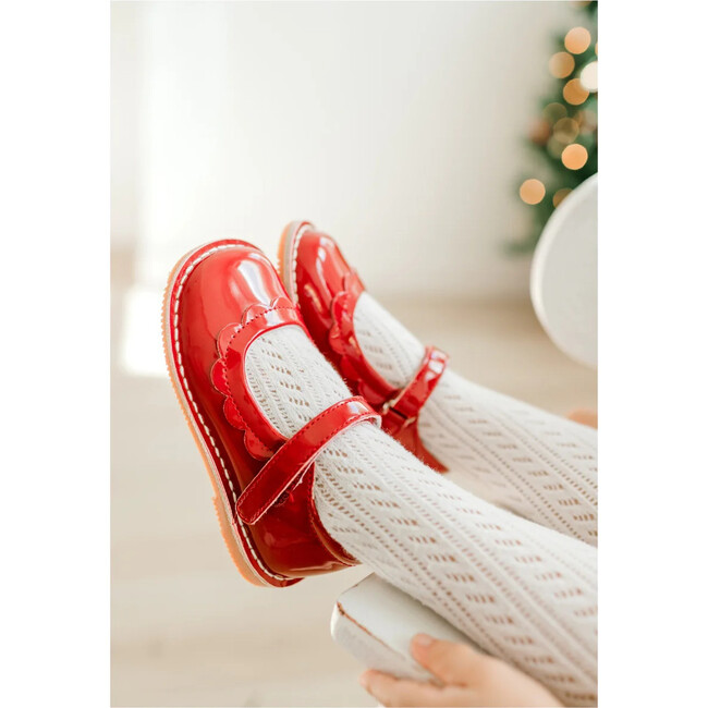 Violette Petal Mary Jane, Patent Red