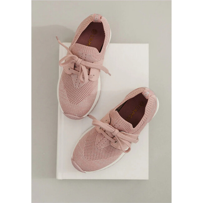 Lizzie Knit Sneaker, Pink - Sneakers - 3